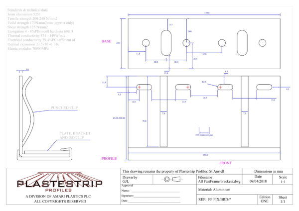 Plastestrip FastFrame Helping Hand Brackets