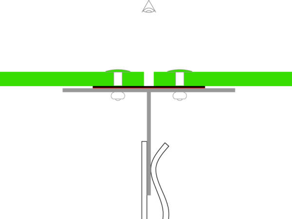 Plastestrip FastFrame Aluminium Tee Rail, 100mm Face, 60mm Back Leg