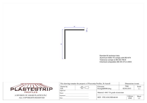 Plastestrip L Rails for Intermediate Panel Supports